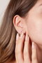 Heliophilia Silver Pendientes de Plata Esterlina 925 con Refuerzo de Rodio
